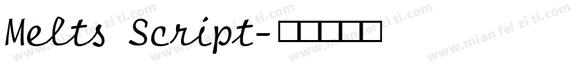 Melts Script字体转换